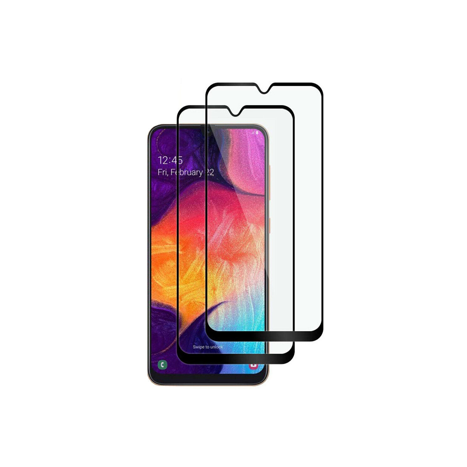 Exian Tempered Glass Edge to Edge 2/PKG for Samsung Galaxy A50