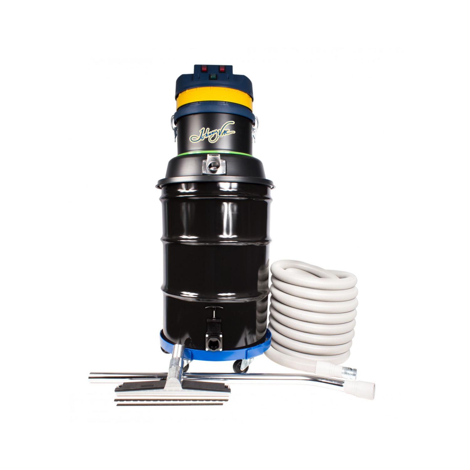 Wet & Dry Commercial Vacuum - 2 Motors - Capacity of 45 Gal - with Accessories & Trolley - 30' (9 m) Power Cord