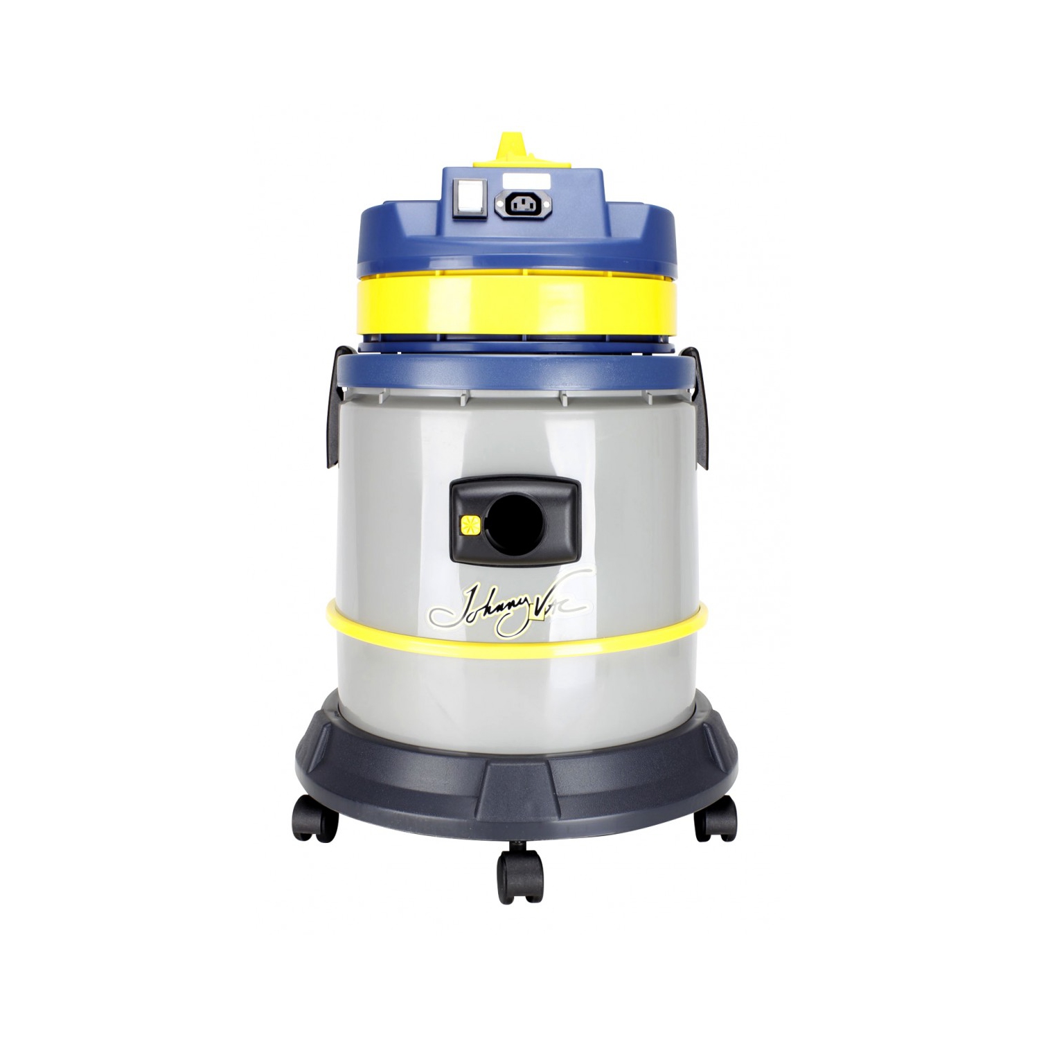 Wet & Dry Commercial Vacuum - Capacity of 7.5 gal - Electrical Outlet for Power Nozzle - 10' (3 m) Hose - Metal Wands