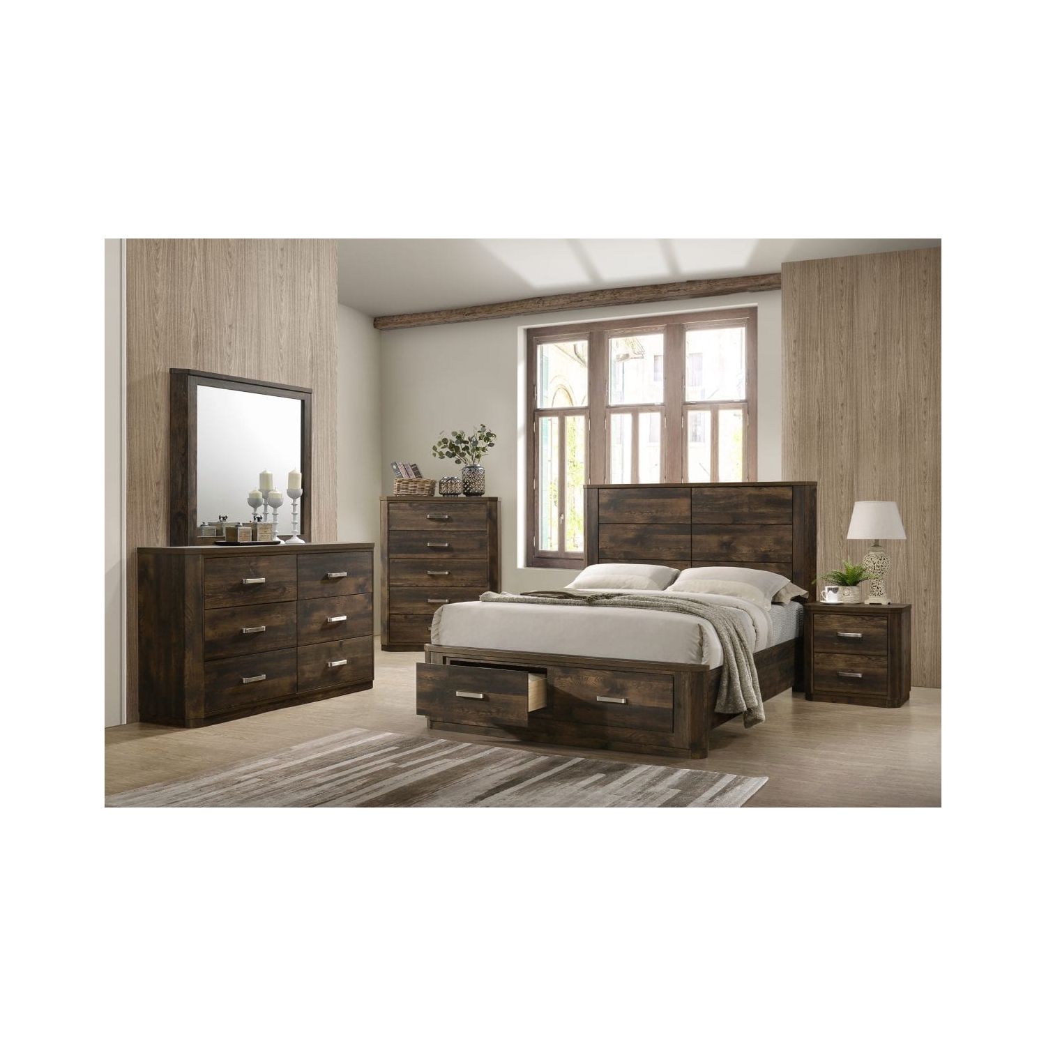Olivia 78" King Storage Bed