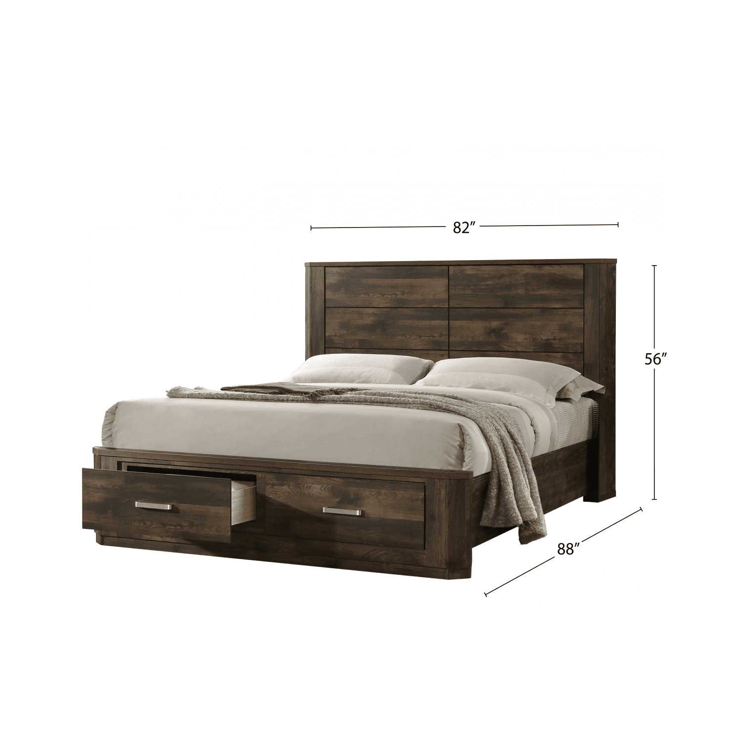 Olivia 78" King Storage Bed