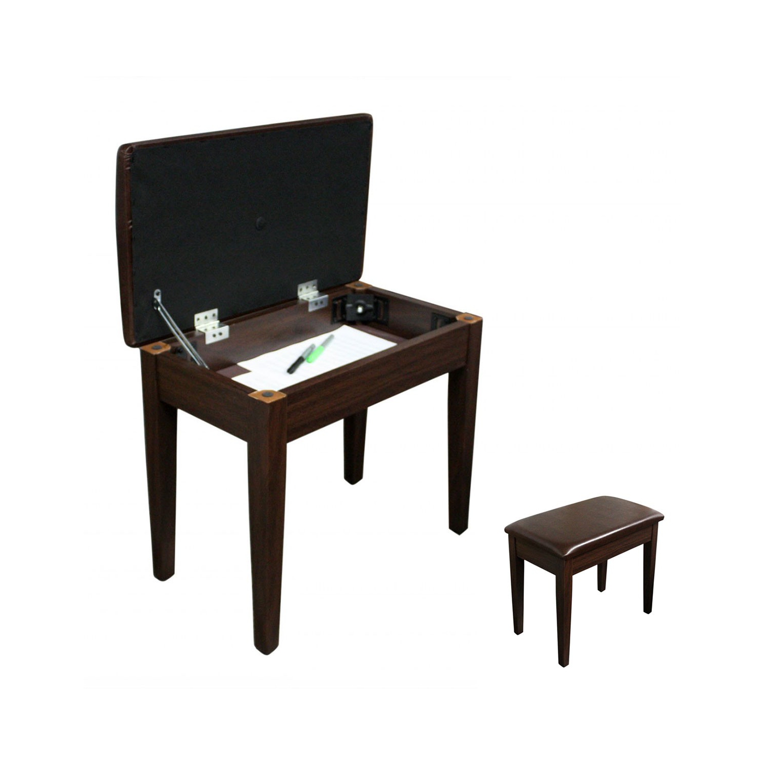 Banc pour piano avec clavier APKB-300 de Boost Industries avec espace de rangement de la musique