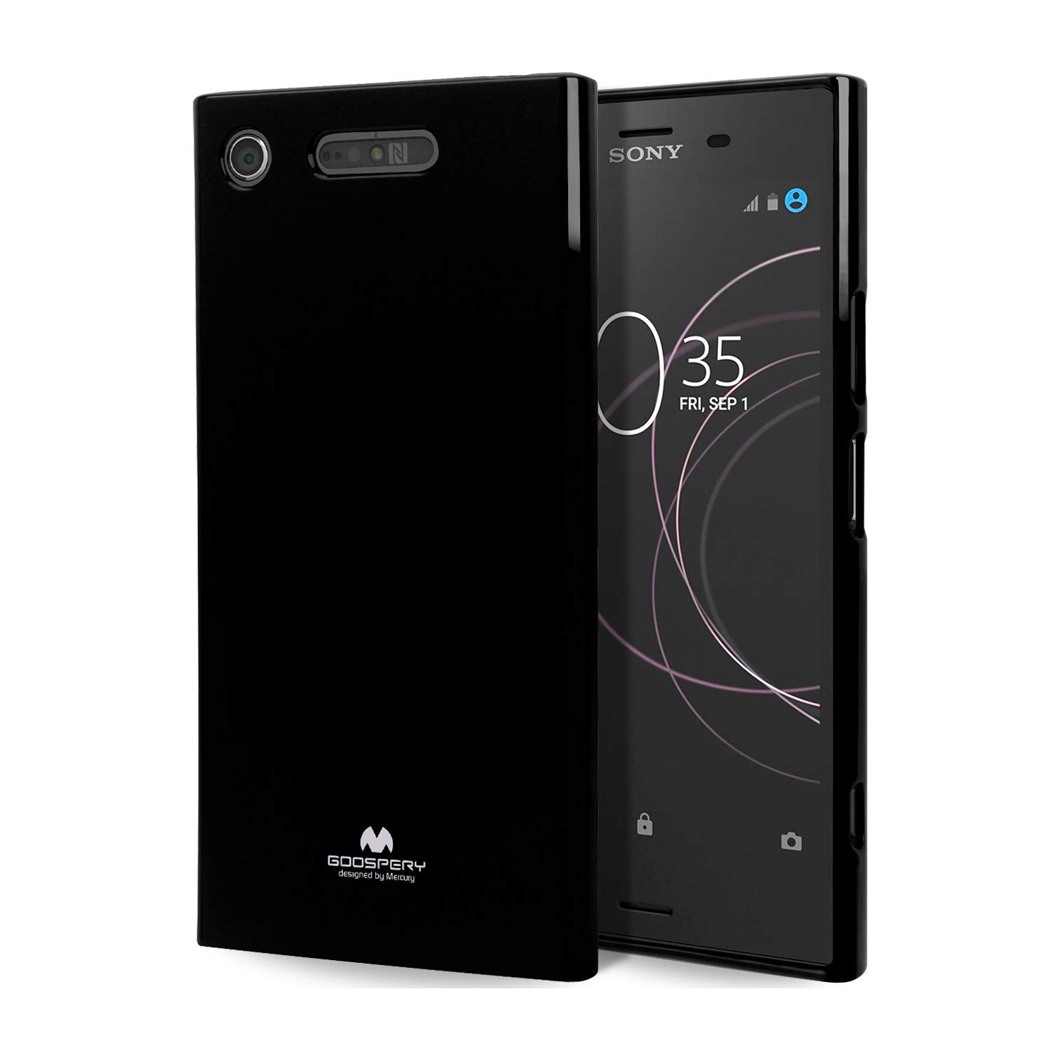 Sony XZ1 Goospery Jelly Case, Noir