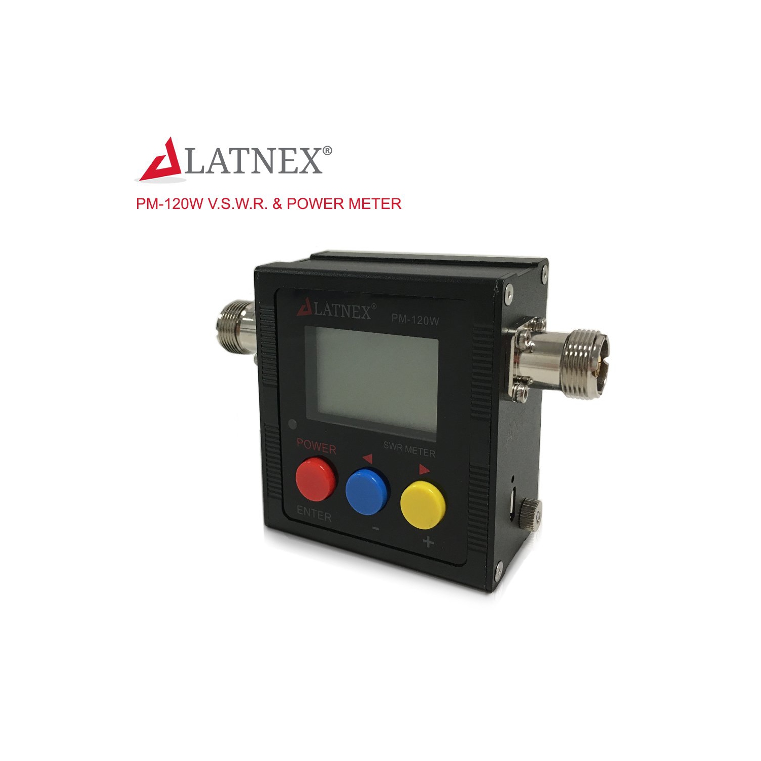 Alimentation numérique VHF/UHF 125 à 525 MHz et compteur SWR de 120 W PM-120W de LATNEX