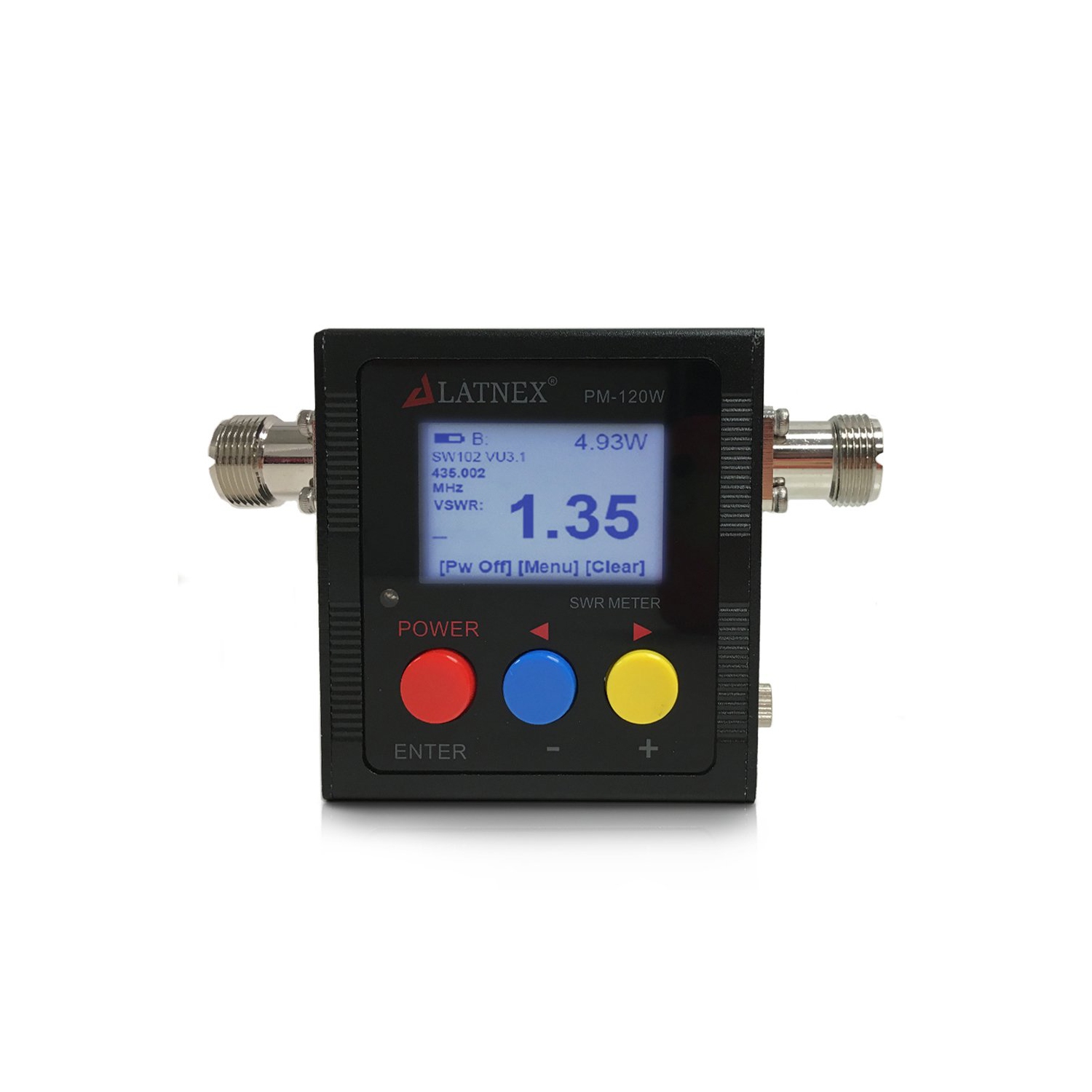 Alimentation numérique VHF/UHF 125 à 525 MHz et compteur SWR de 120 W PM-120W de LATNEX
