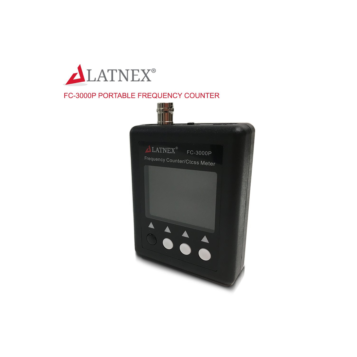 Compteur de fréquences radio portatif FC-3000P de 27 MHz à 3000 MHz de LATNEX avec CCSS