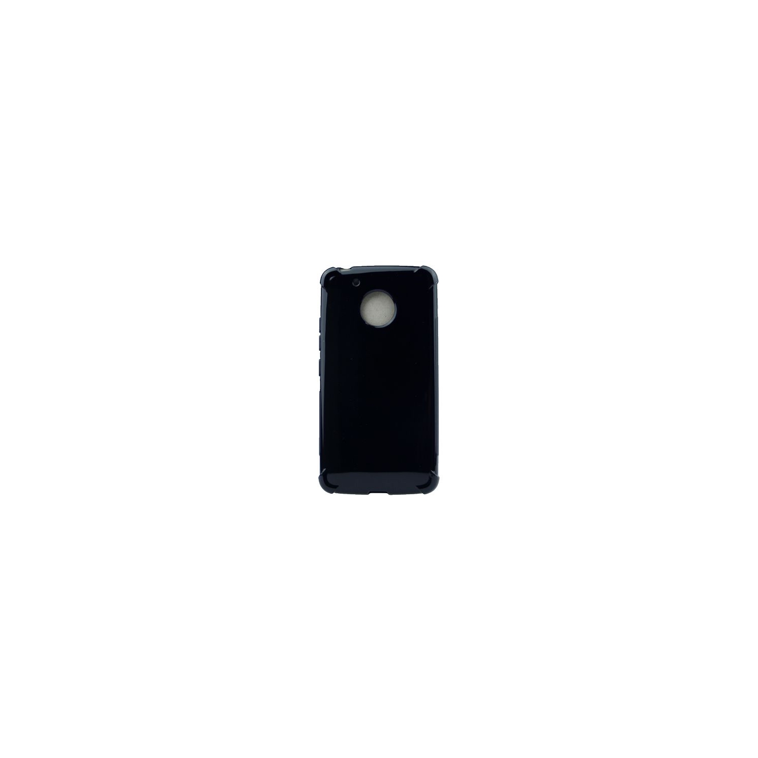 Moto G5 Edge Corner Bumper Soft Back Case, Black