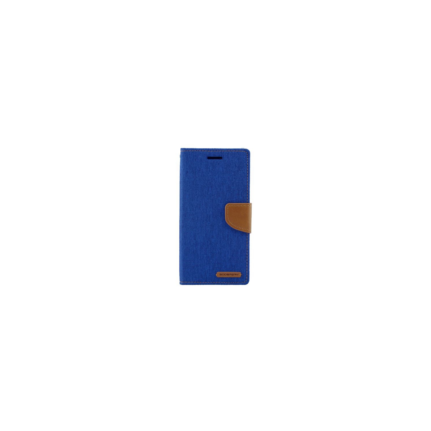 Moto G4 Plus Goospery Canvas Diary Case, Blue