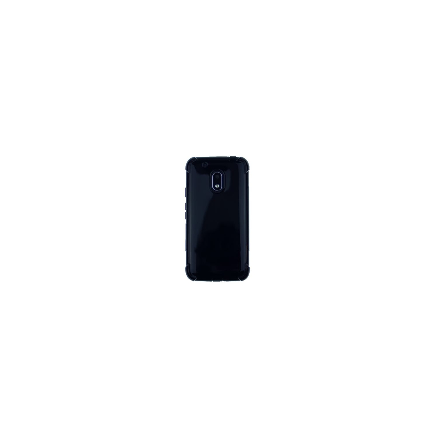 Moto G4 Play Edge Corner Bumper Soft Back Case, Black