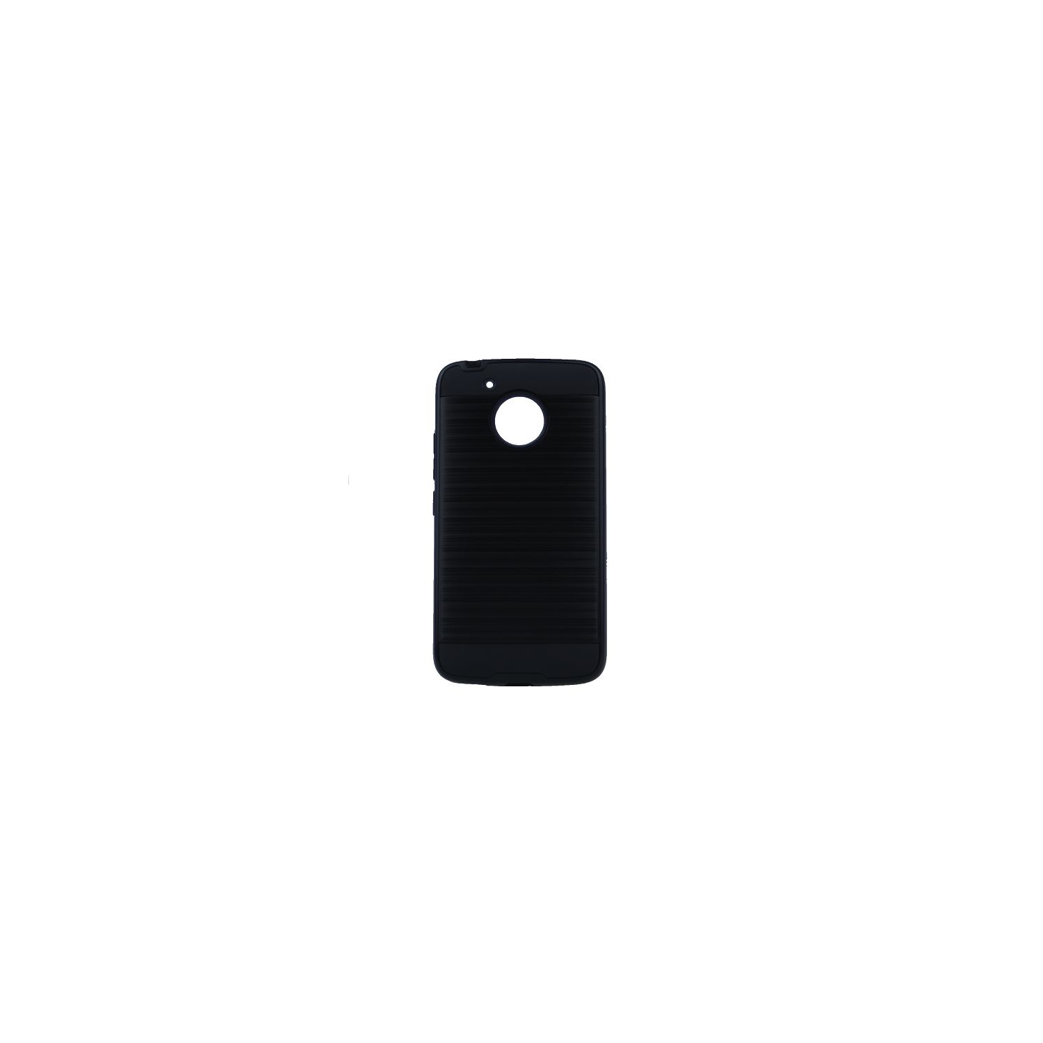 Moto G5 Plus Blush Texture Hard Cover Case, Black