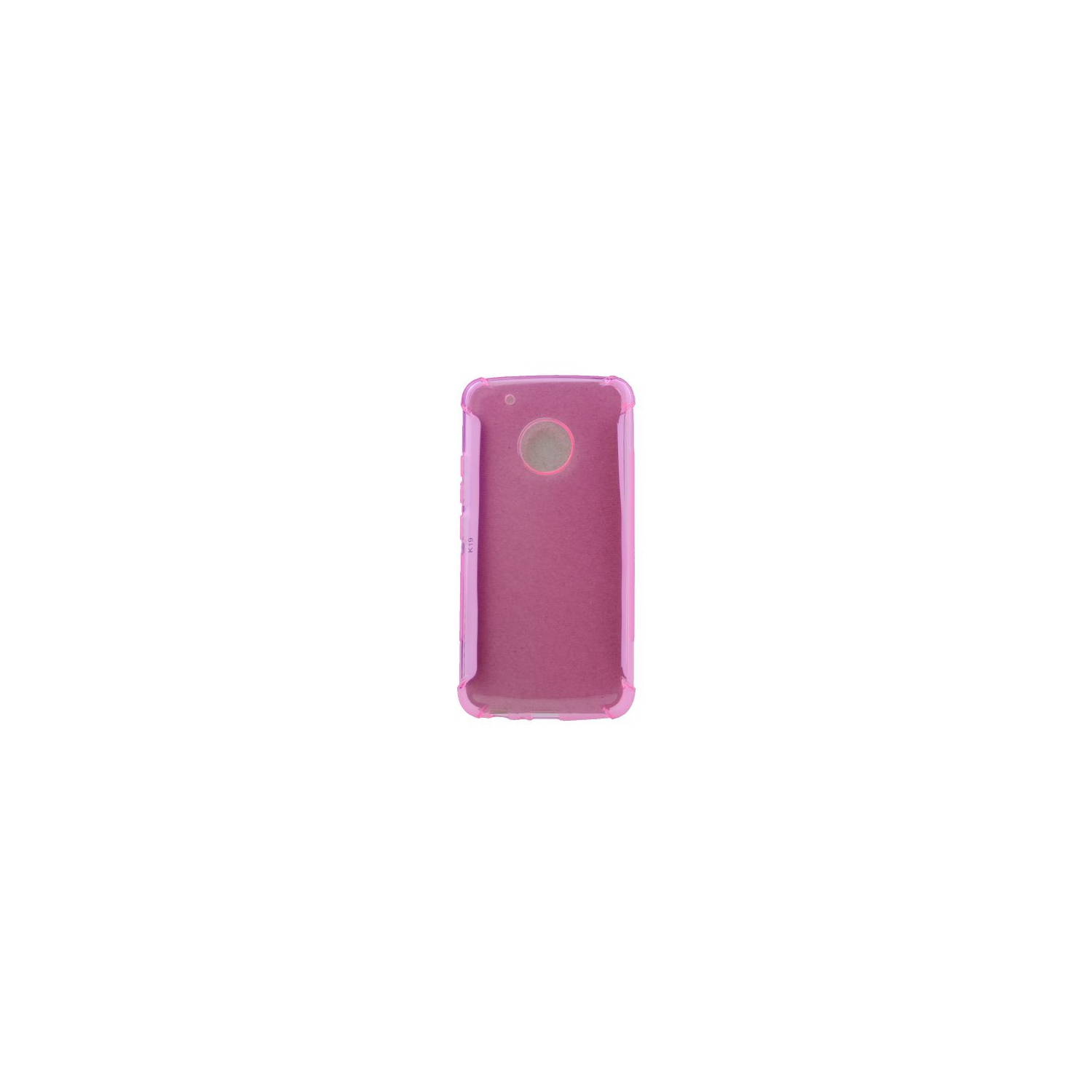Moto G5 Plus Edge Corner Bumper Soft Back Case, Pink