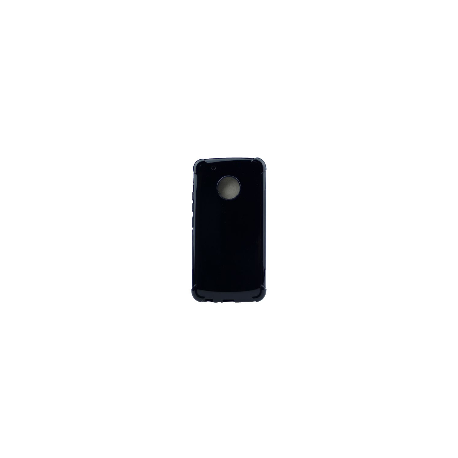 TopSave Extra Corner Bumper Soft TPU Jelly Case For Moto G5 Plus, Black