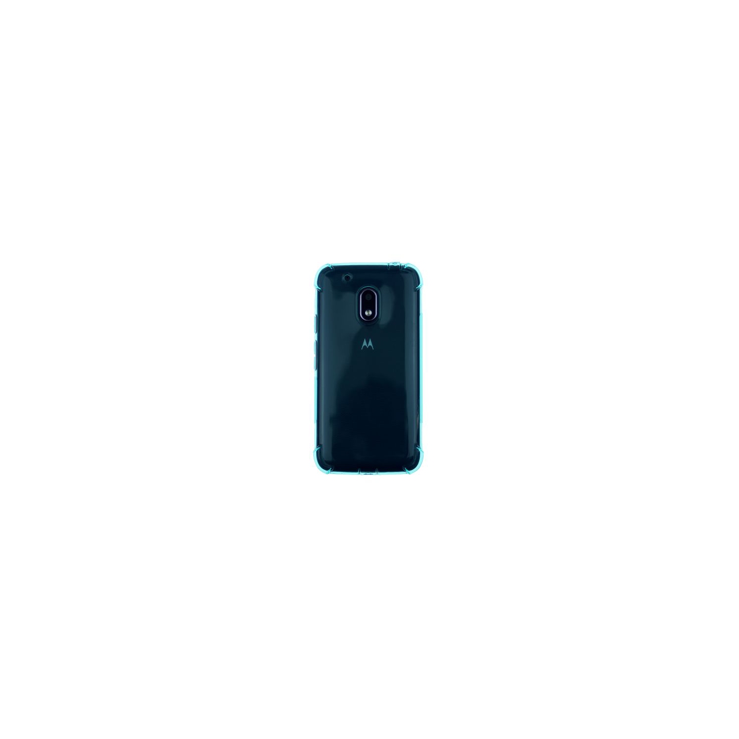Moto G4 Play Edge Corner Bumper Soft Back Case, Teal