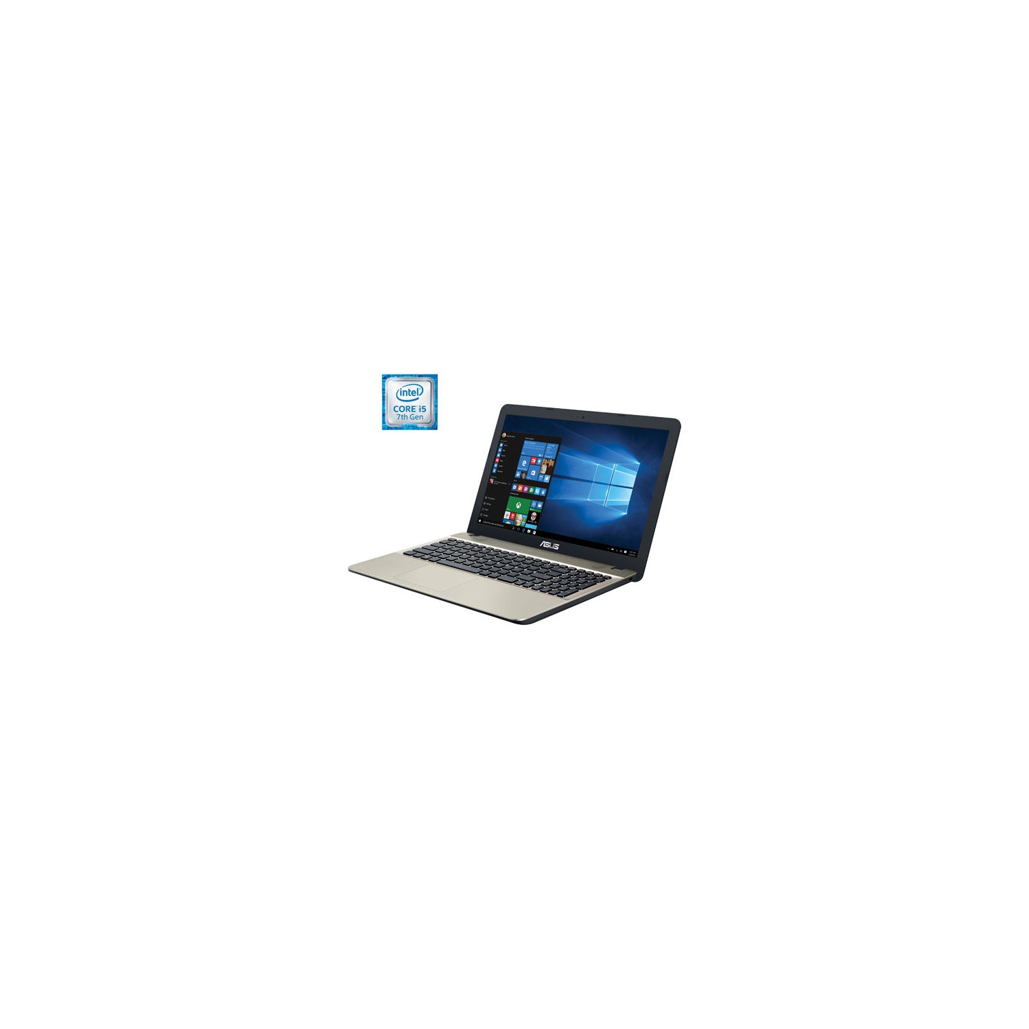 Refurbished (Good) - ASUS VivoBook X541UA Slim 15.6" Laptop - Chocolate Black/Gold (Intel Core i5-7200U/1TB HDD/8GB RAM)