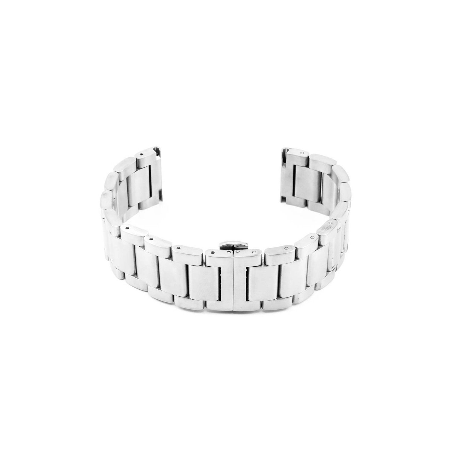 StrapsCo Stainless Steel Watch Bracelet for Fossil Gen 4 Smartwatch - 22mm - Silver