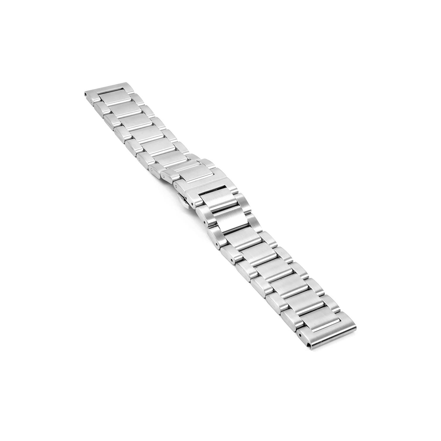 StrapsCo Stainless Steel Watch Bracelet for Fossil Gen 4 Smartwatch - 22mm - Silver