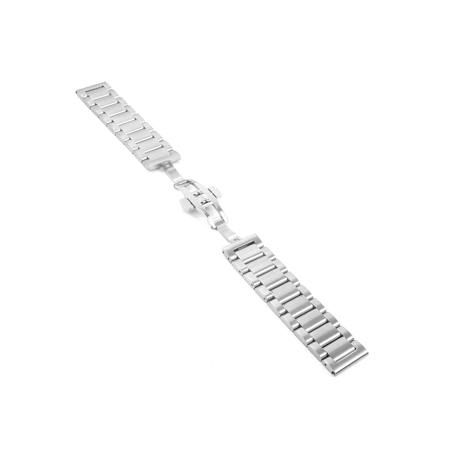 StrapsCo Stainless Steel Watch Bracelet for Fossil Gen 4 Smartwatch - 22mm - Silver