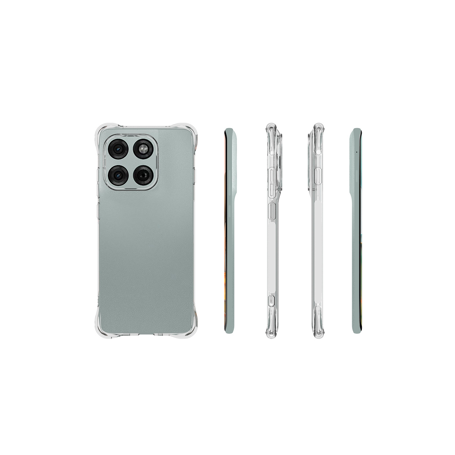 TopSave – Étui en caoutchouc de gel souple en TPU pour Motorola Moto Edge(2025) 6,7&nbsp;po, transparent