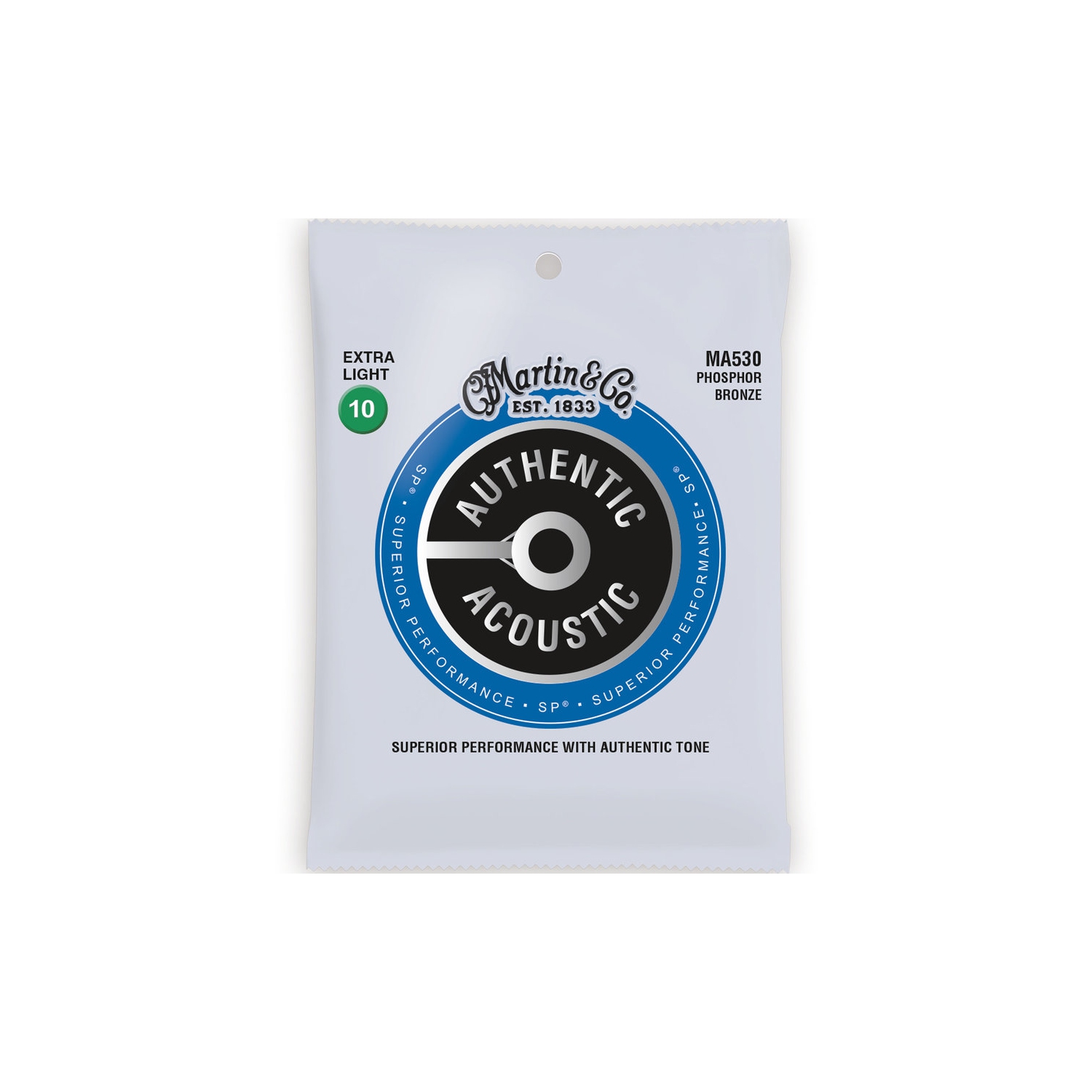 Martin Authentic SP Acoustic Guitar Strings - 92/8, Extra Light