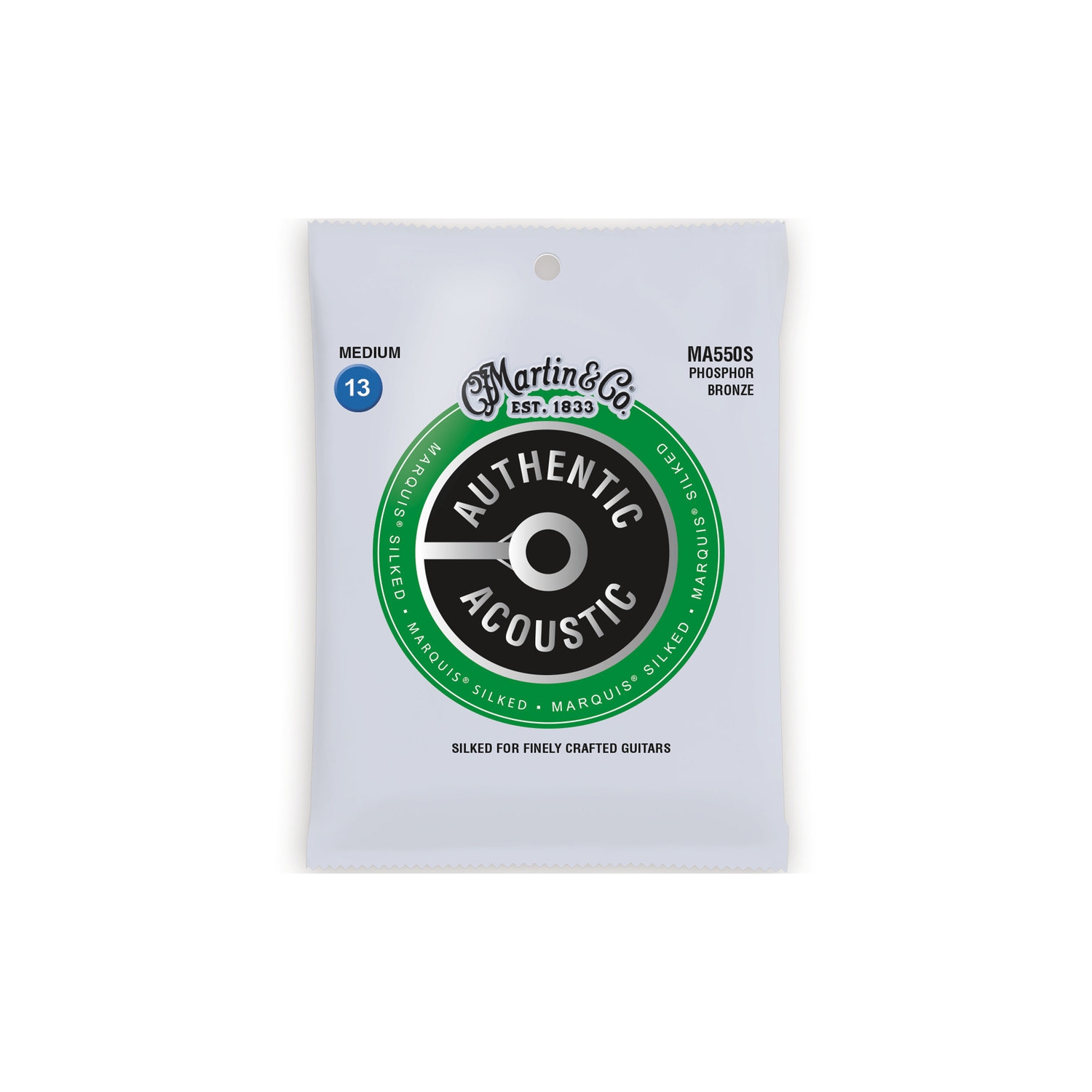 Martin Authentic Marquis Silked Acoustic Guitar Strings - 92/8, Medium