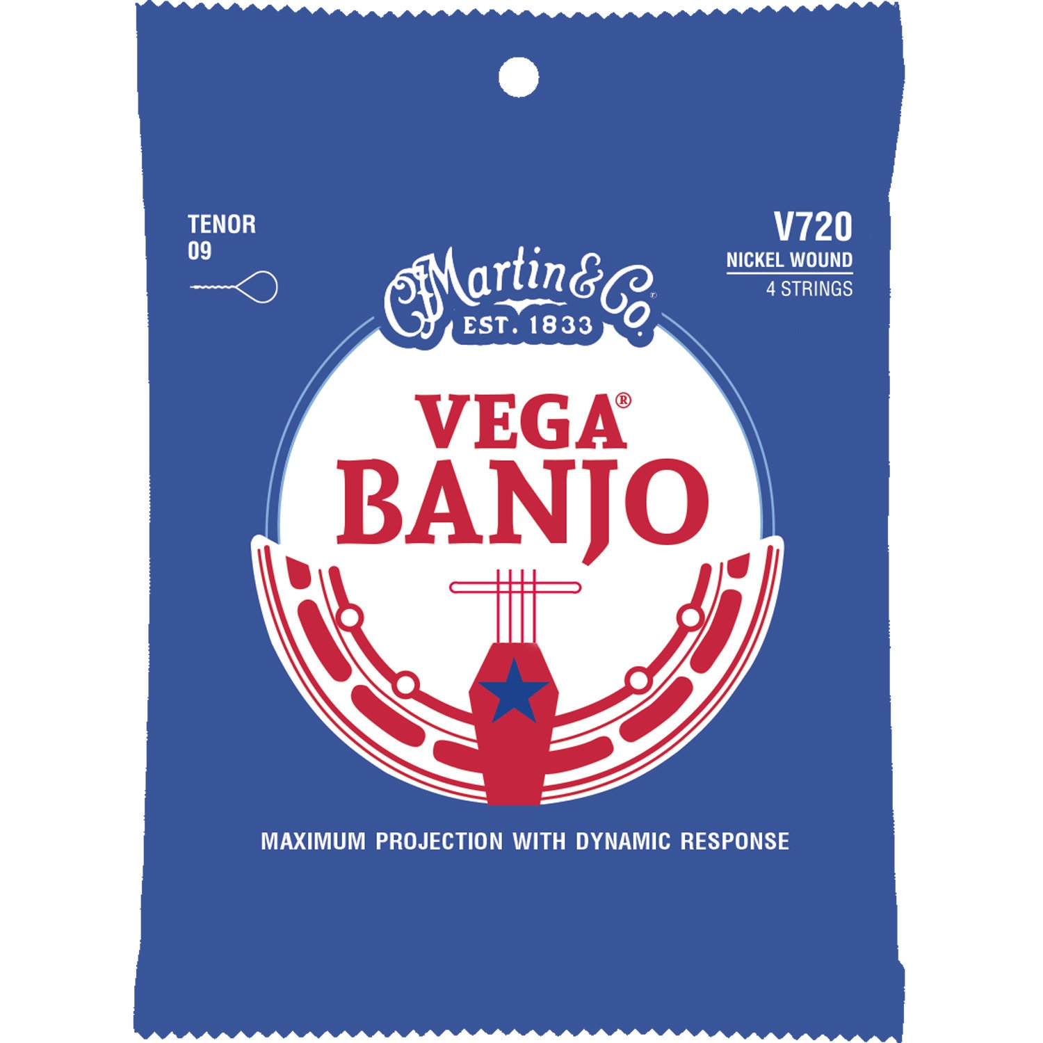 Martin Vega Banjo Strings - Nickel, Ténor
