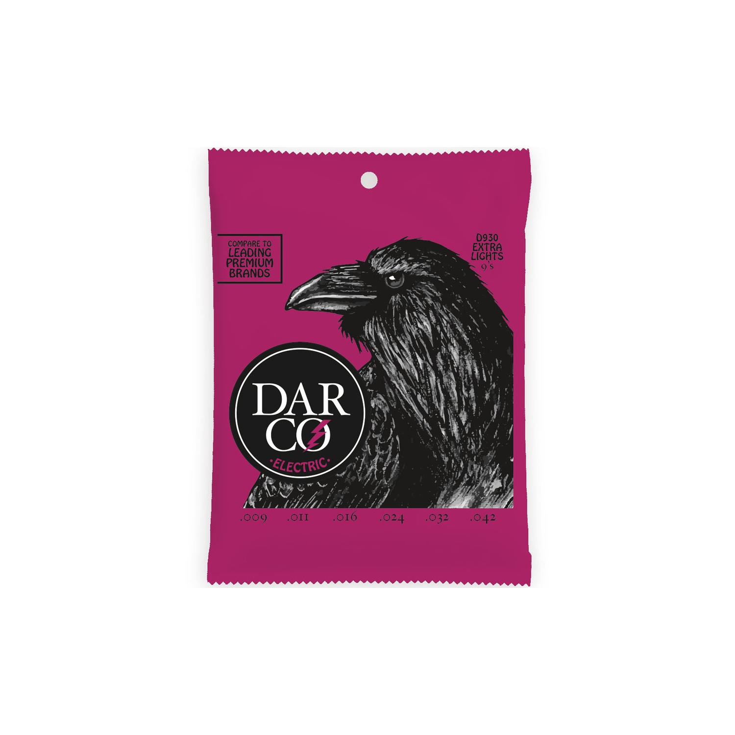 Cordes de guitare électrique de Darco - très pâle