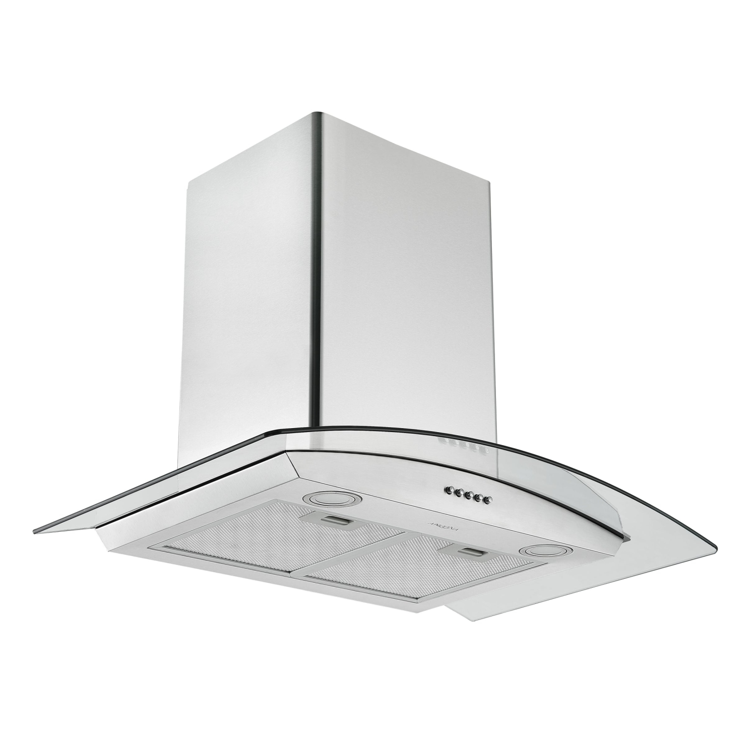 Ancona 30 in. Convertible Wall-Mounted Glass Canopy Range Hood in Stainless Steel