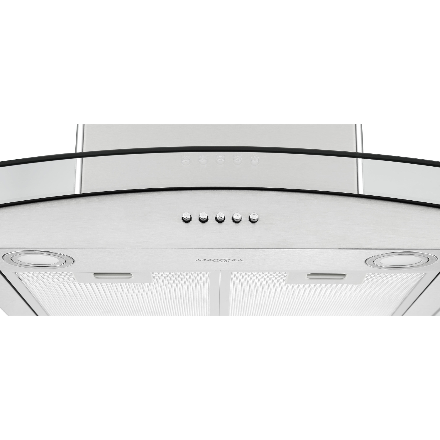 Ancona 30 in. Convertible Wall-Mounted Glass Canopy Range Hood in Stainless Steel