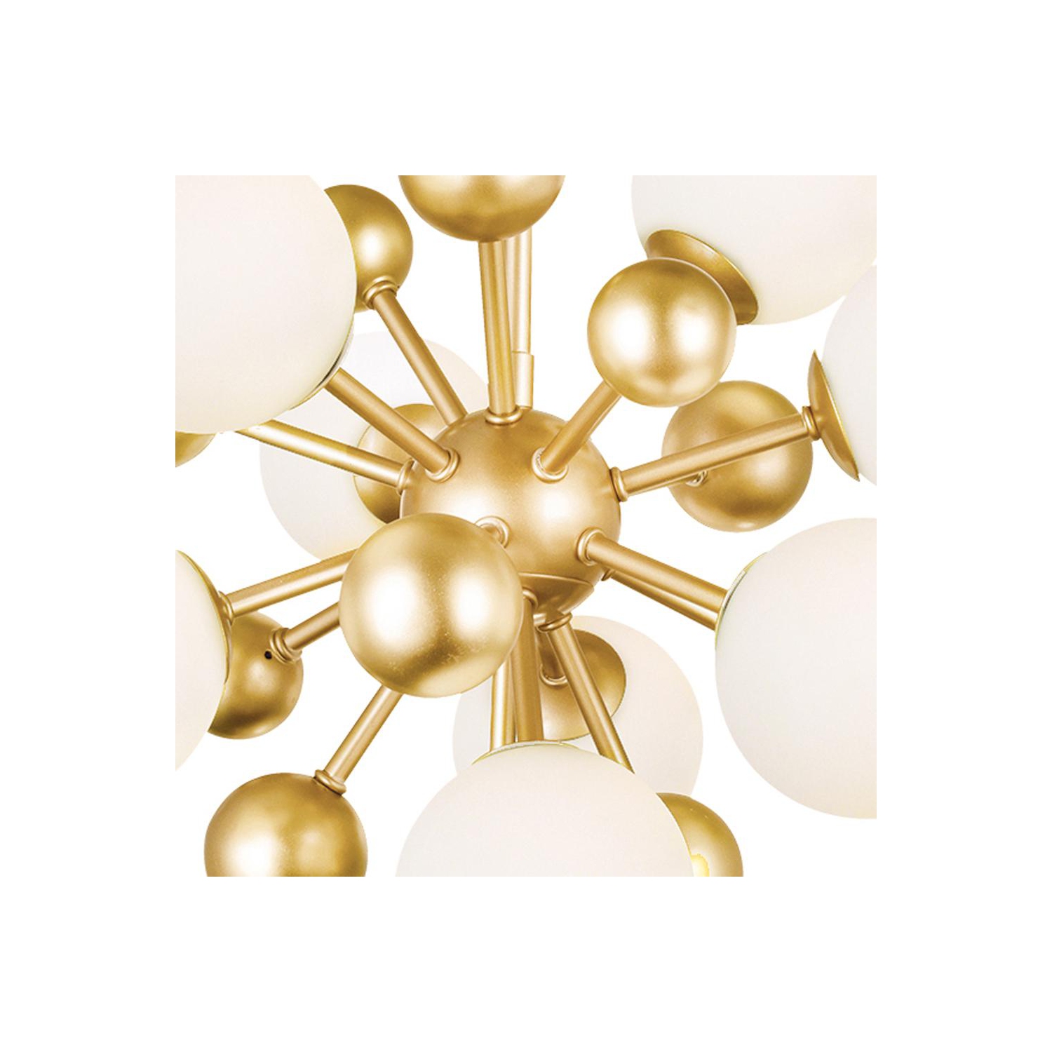 Element 8 Light Chandelier With Sun Gold Finish