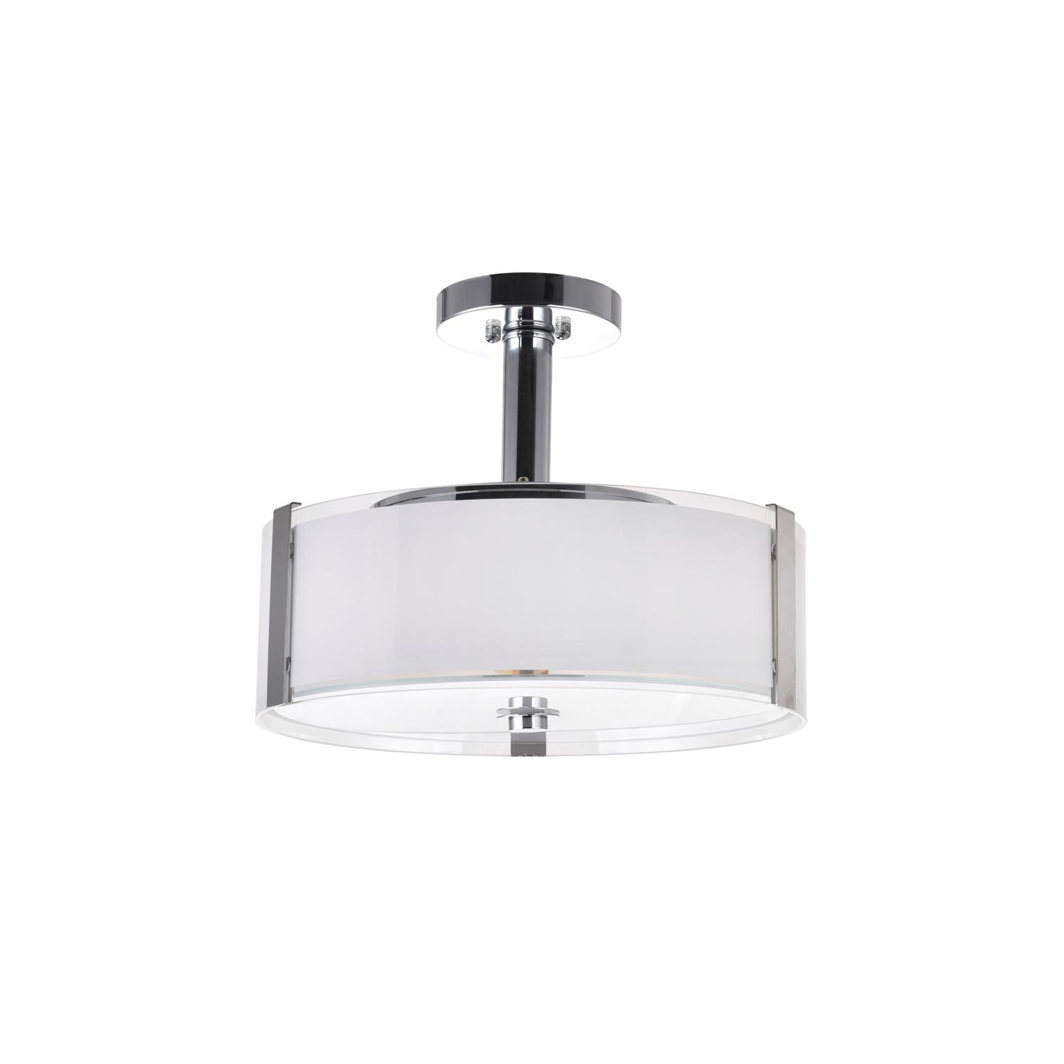 Lucie 4 Light Drum Shade Chandelier With Chrome Finish