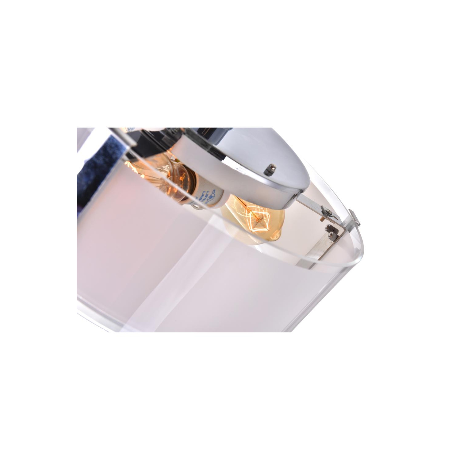 Lucie 4 Light Drum Shade Chandelier With Chrome Finish