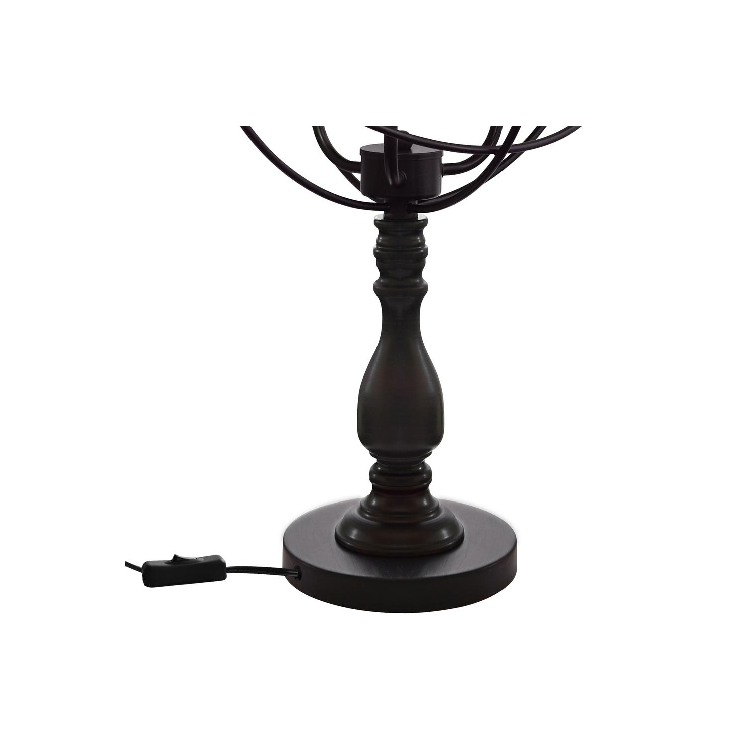 Arza 3 Light Table Lamp With Brown Finish