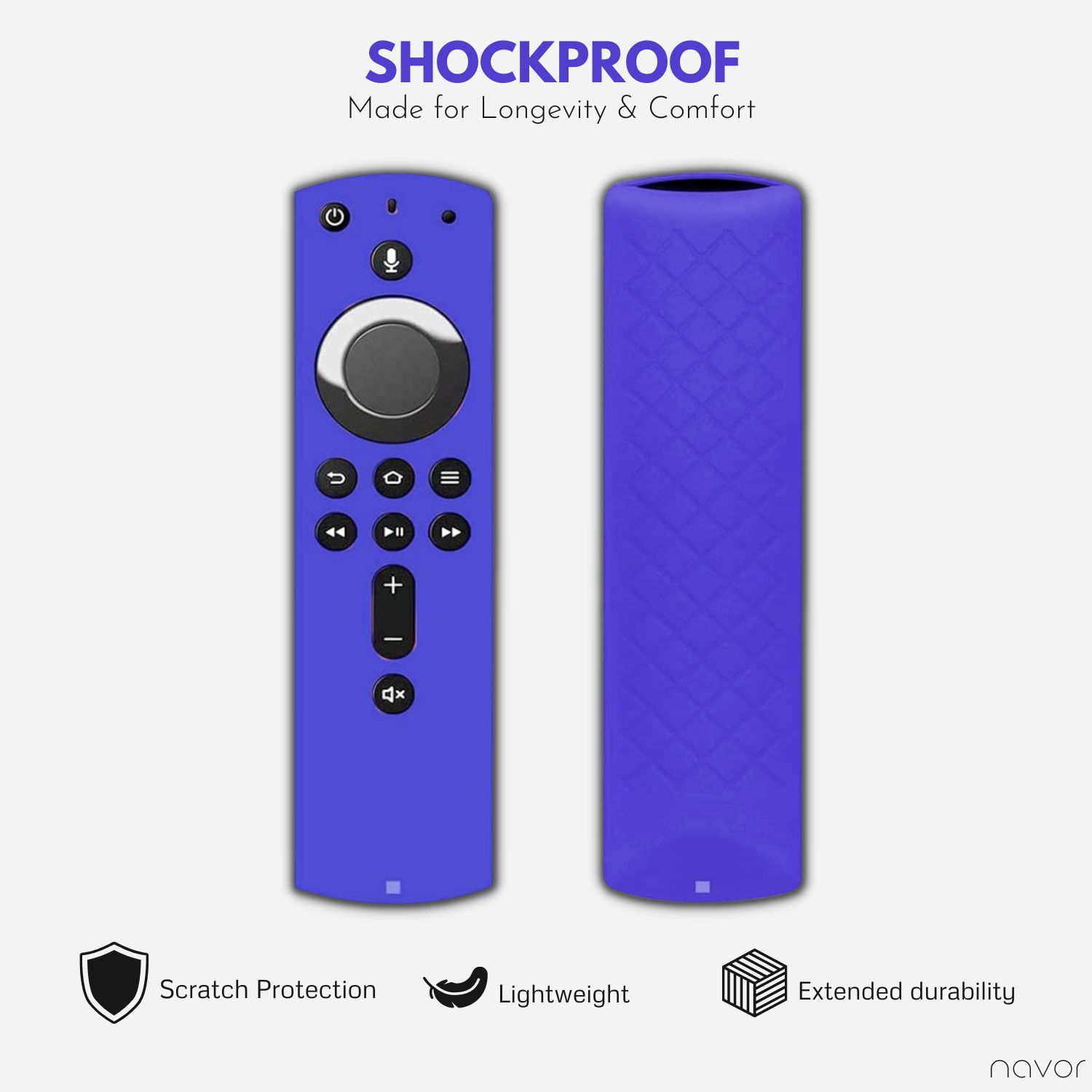Remote Anti-drop Remote Control Protective Cover 3rd Gen FKBJ Dustproof Silicone Case Compitable with  Fire TV Stick