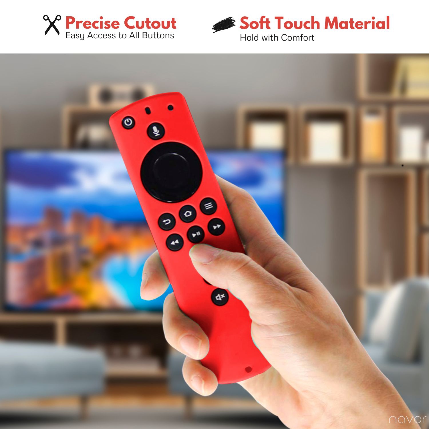 Silicone Case for All-New Alexa Voice Remote for Fire TV Stick 4K, Fire TV Stick, Fire TV (3rd Gen)