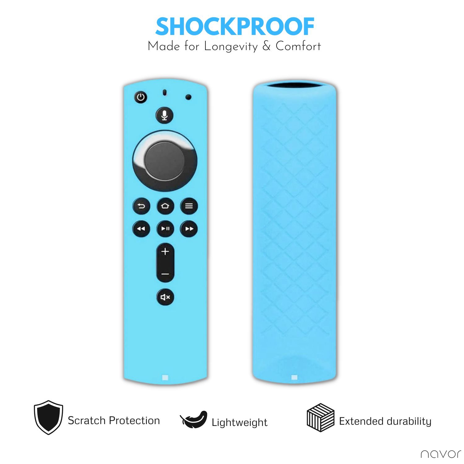 Silicone Case for All-New Alexa Voice Remote for Fire TV Stick 4K, Fire TV Stick, Fire TV (3rd Gen)