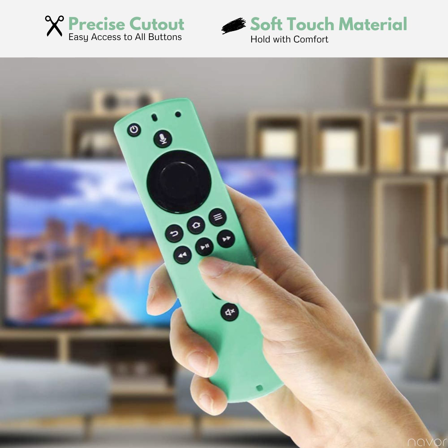 Étui en silicone pour toute nouvelle télécommande Alexa Voice pour Fire TV Stick 4K, Fire TV Stick, Fire TV ( 3rd Gen )