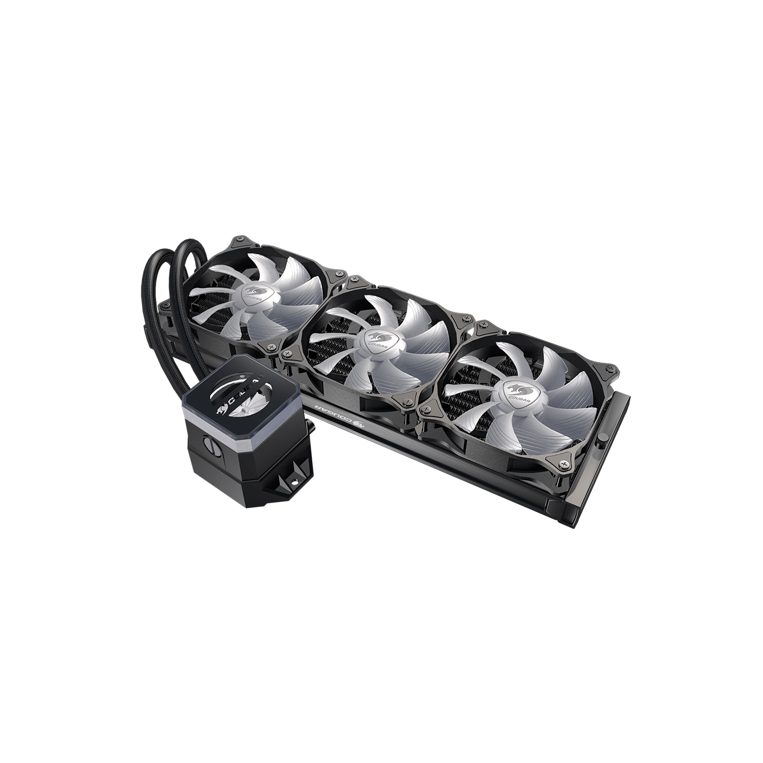 Cougar Helor 360 High Performance Liquid Cooler RGB|Vortex Omega 120 RGB Fans x3 + RGB Pump Head