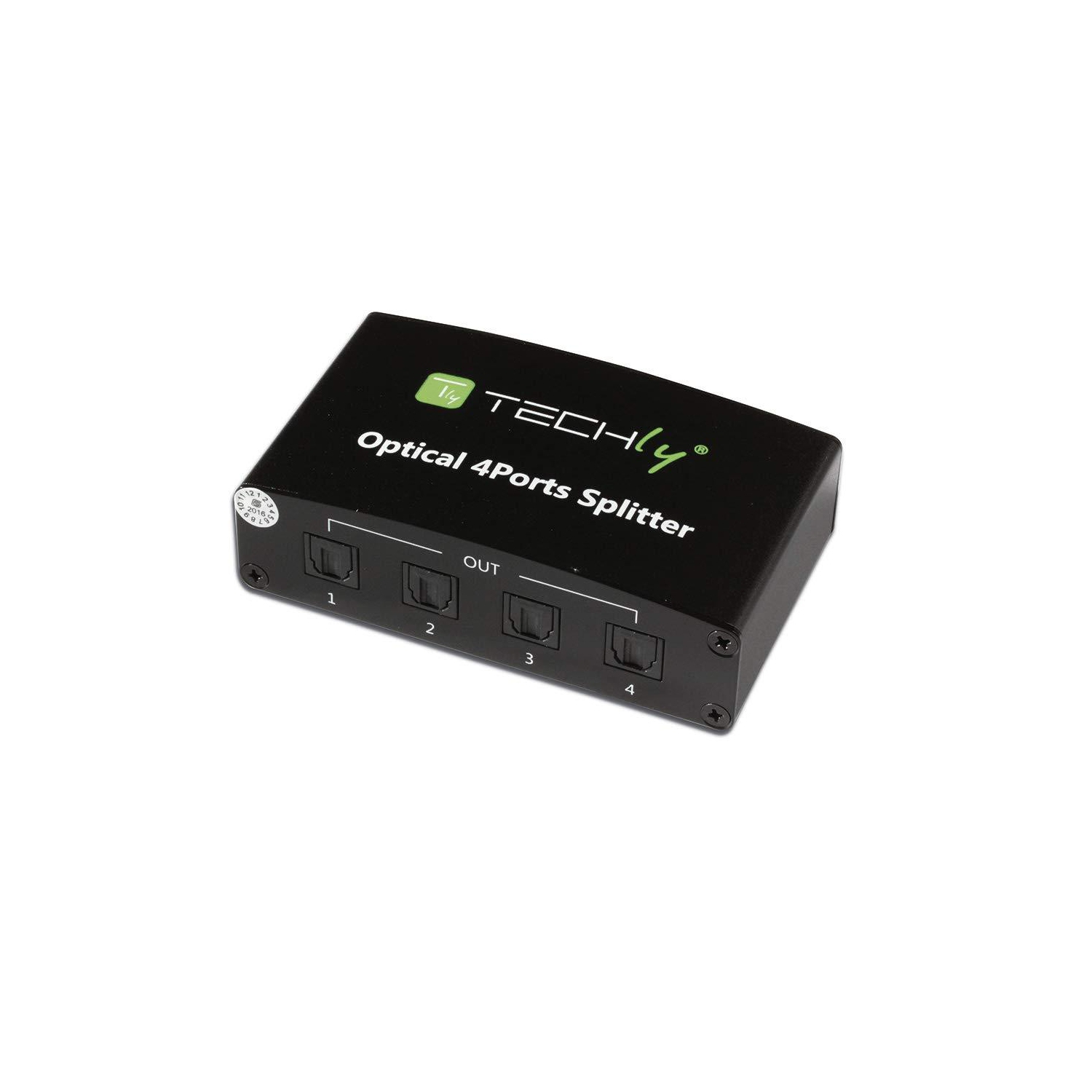 New Digital Audio Splitter 4 Toslink Ports