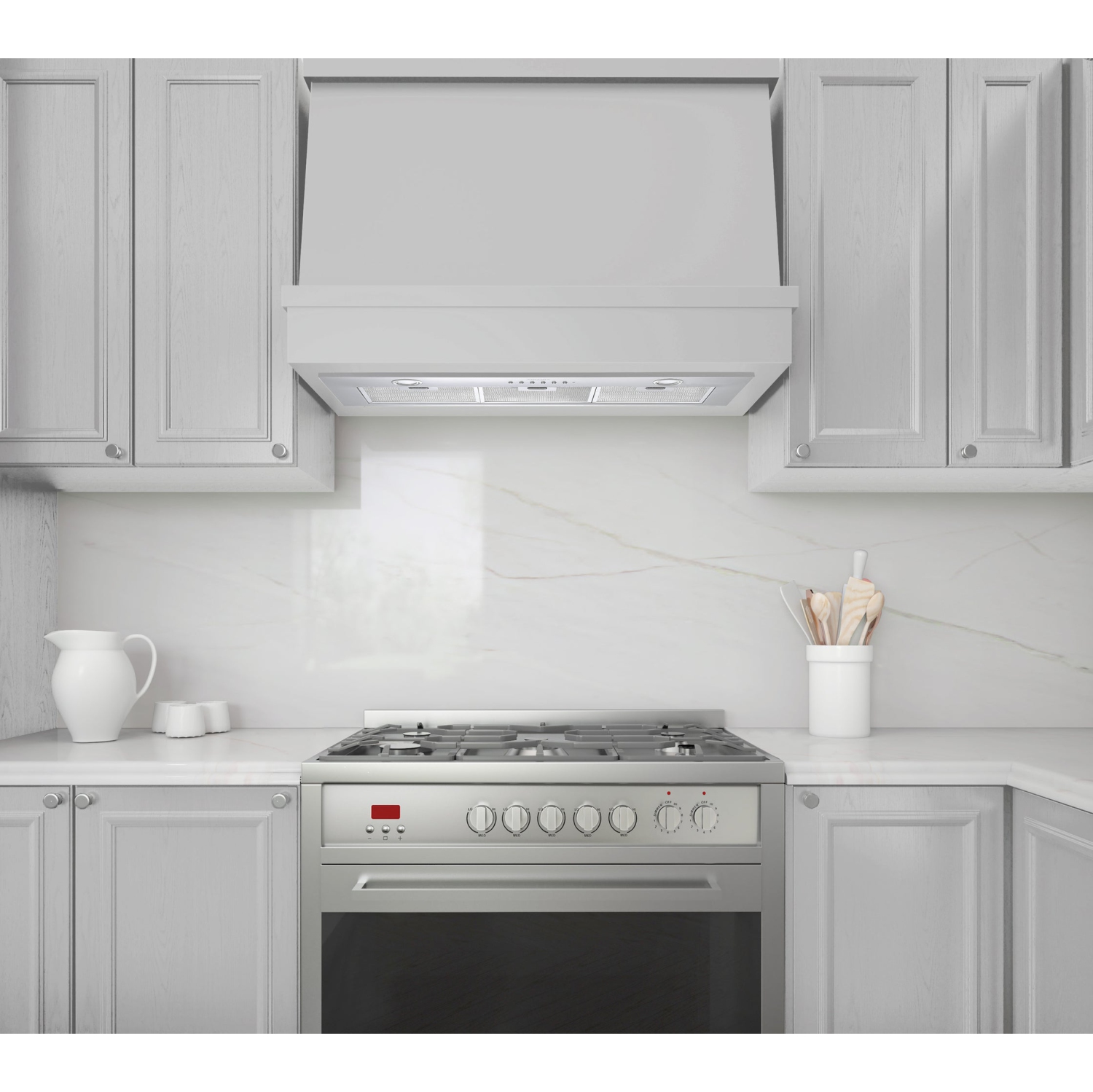 Ancona 36" Built-in BNL436 420 CFM Ducted Range Hood with Night Light Feature