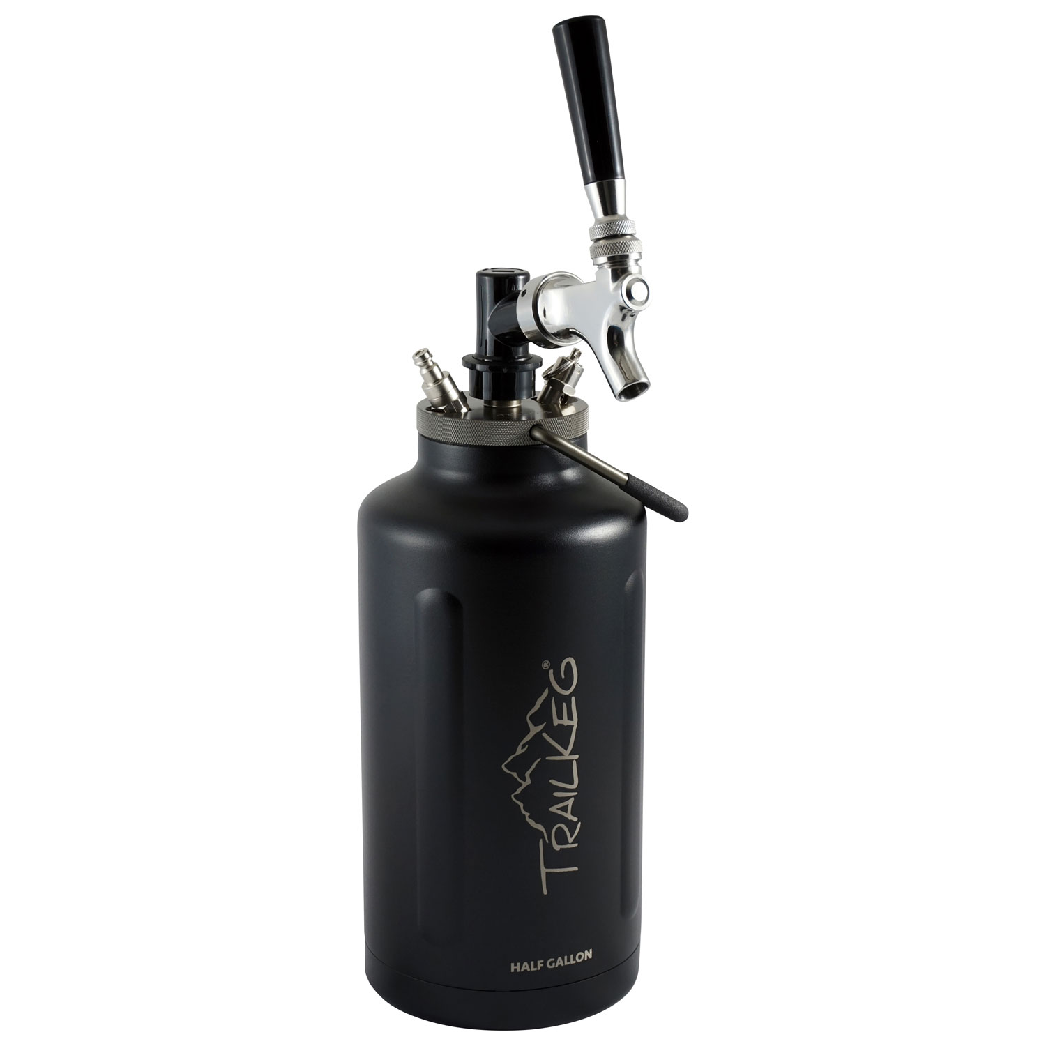 Cruche d'un demi-gallon de 64 oz de TrailKeg - Noir
