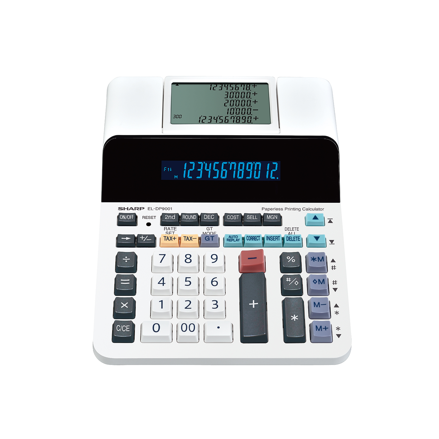 Calculatrice imprimante Power Battery de Sharp - Blanc