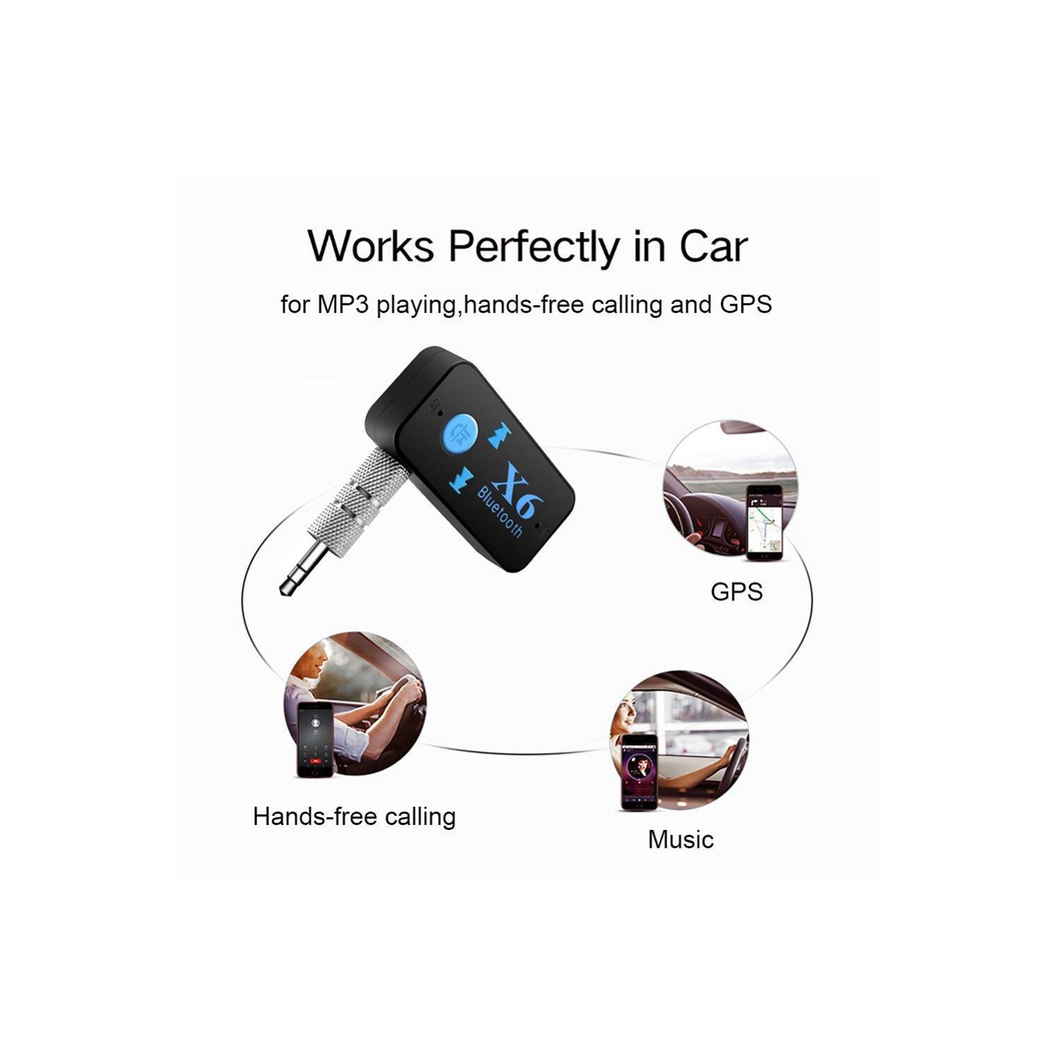 Wireless Bluetooth Adapter 3.5mm Aux Audio Music Receiver Stereo Car Mic - Free Shipping
