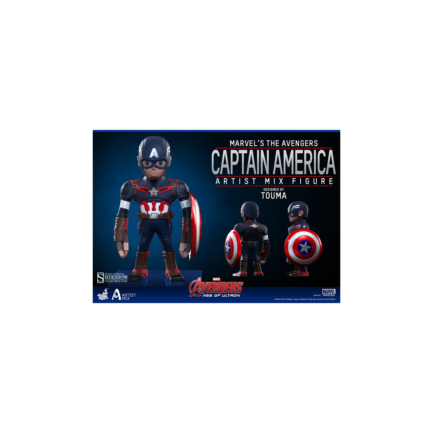Avengers: Age of Ultron 5 Inch Action Figure Artist Mix Series 1 - Captain America Hot Toys