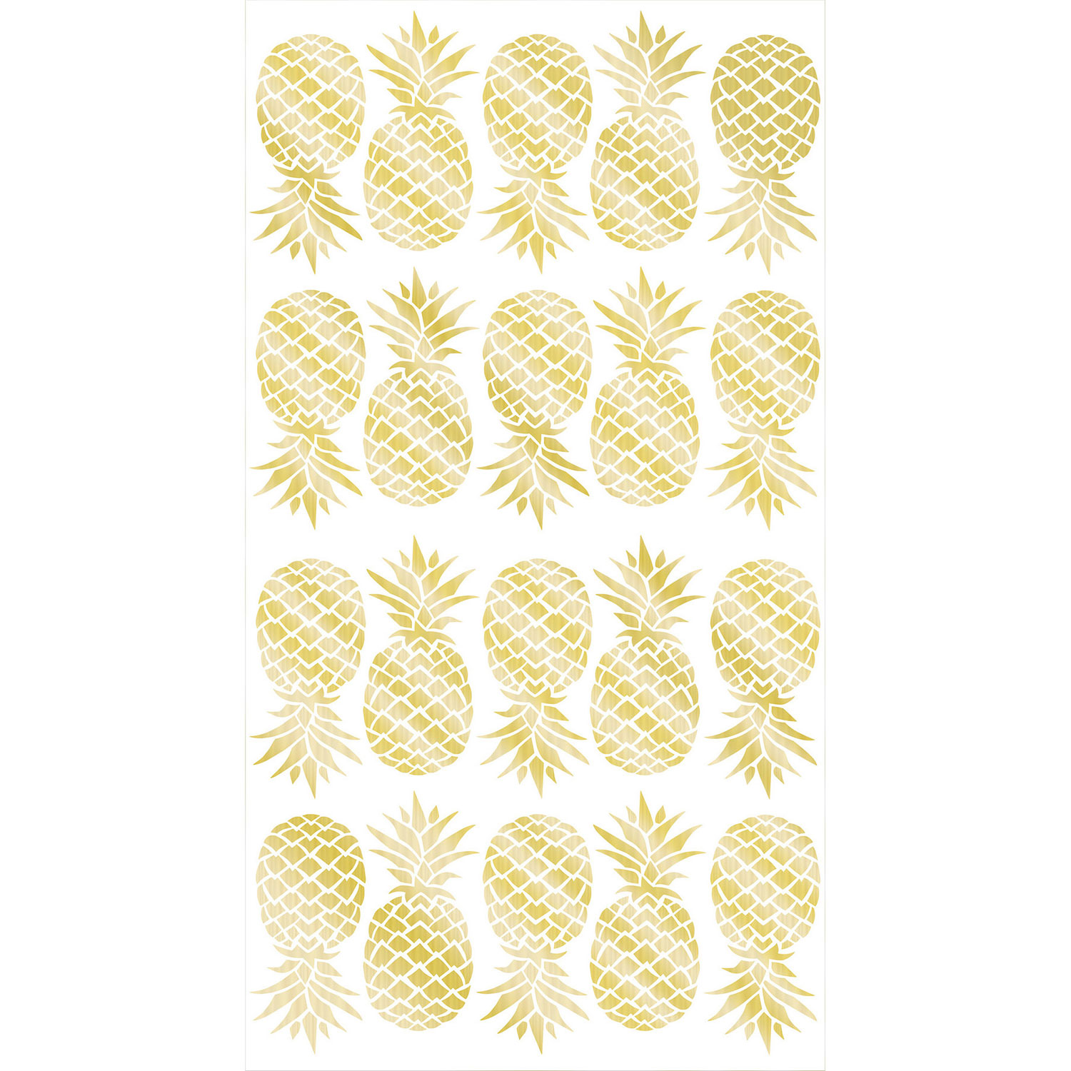 WallPops Pineapple Wall Art - Set Of 2 - Metallic
