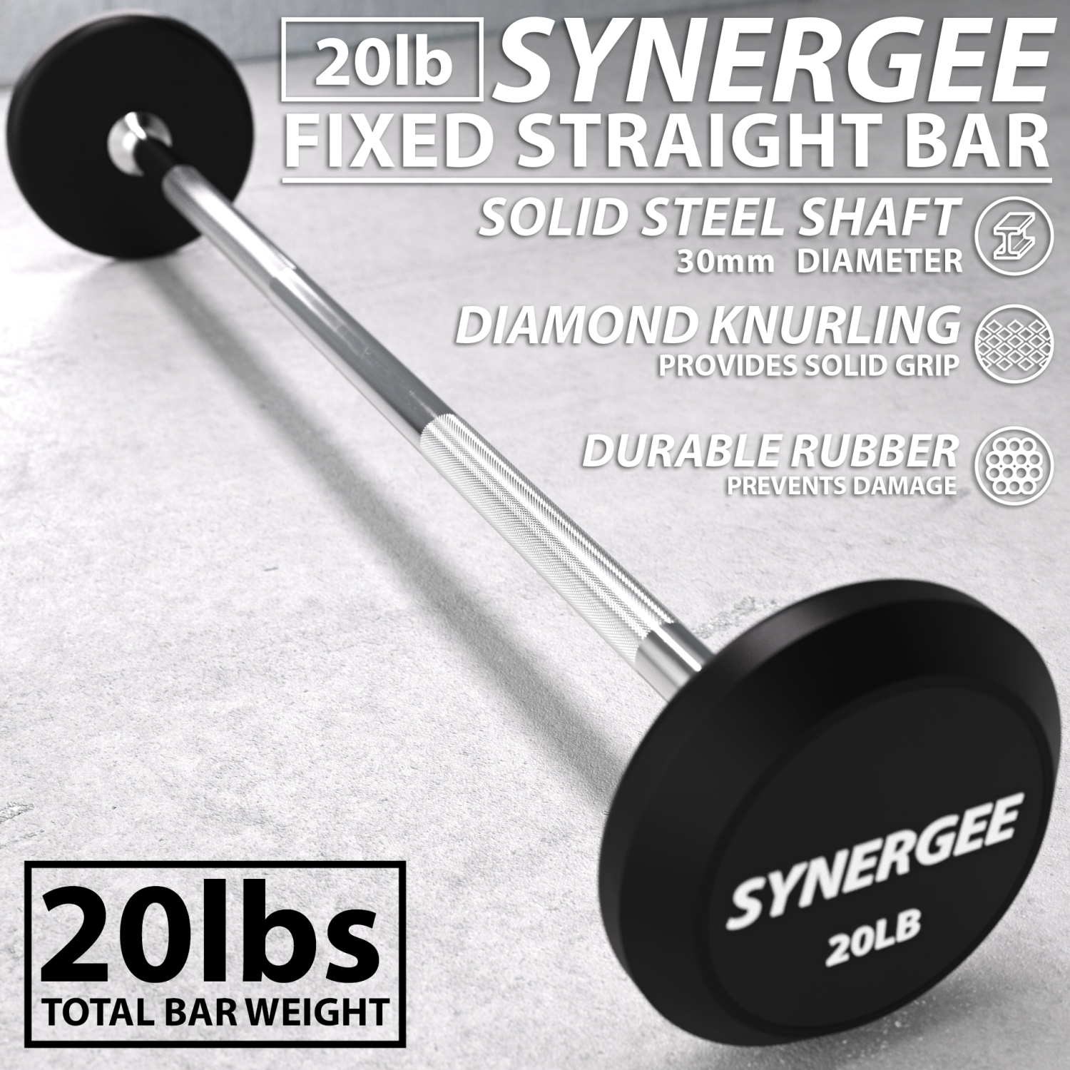 pre weighted barbell