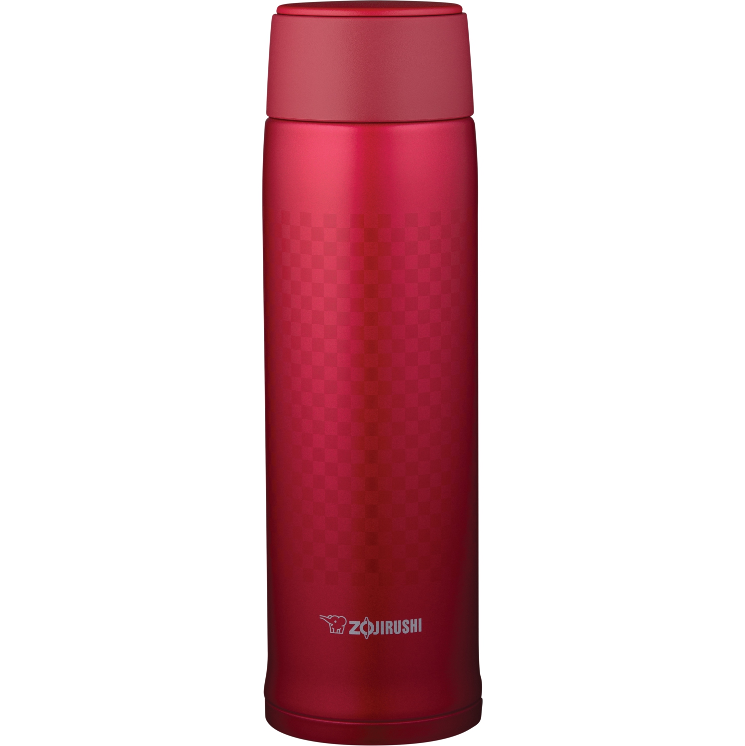 ZOJIRUSHI Twist-Open Stainless Water Bottle SM-NAE48SA - 16oz Ichimatsu Red