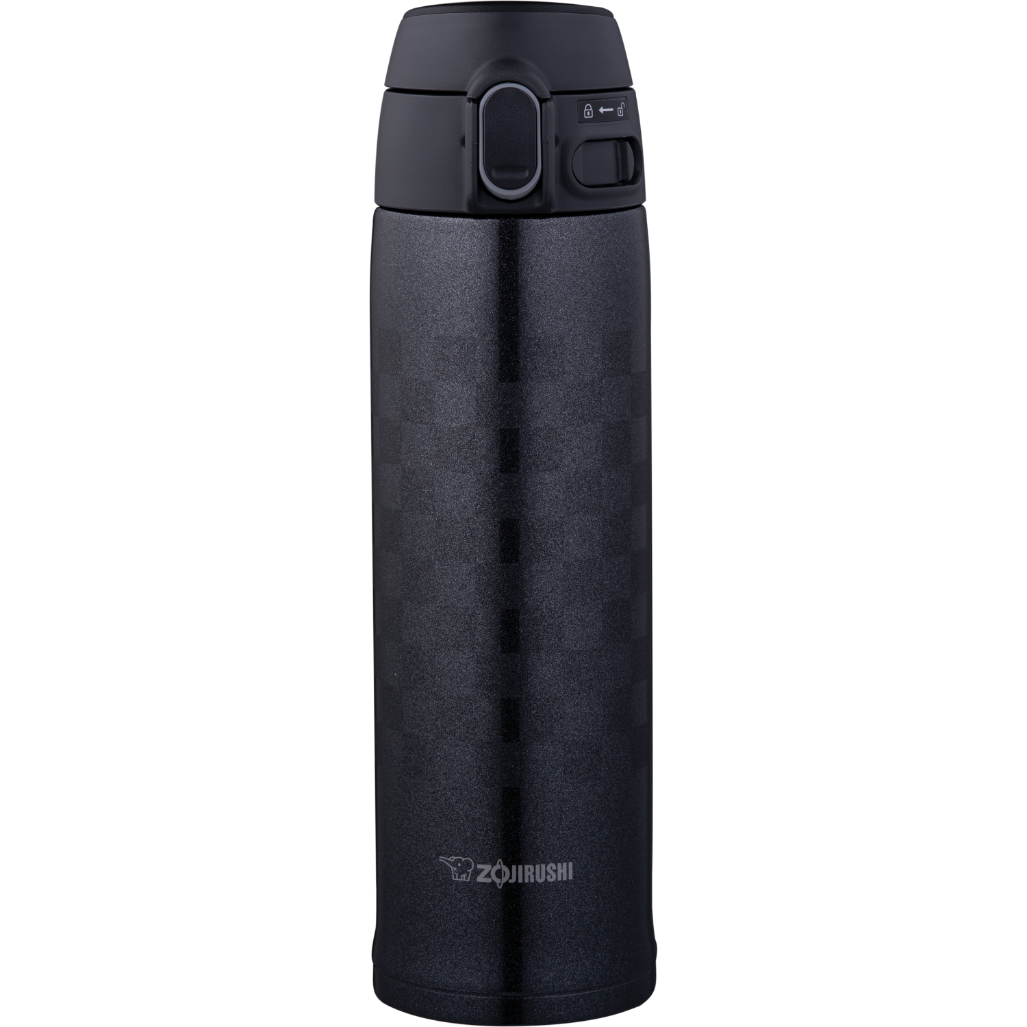 ZOJIRUSHI Flip-Open Stainless Water Bottle SM-TAE48SA - 16oz Ichimatsu Black