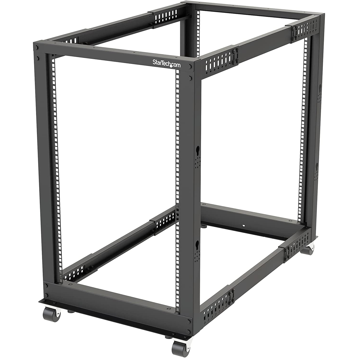 StarTech 18U 19" Open Frame Server Rack - 4 Post, Adjustable Depth 22 to 40" - Mobile Network Equipment Rack - HP ProLiant ThinkServer