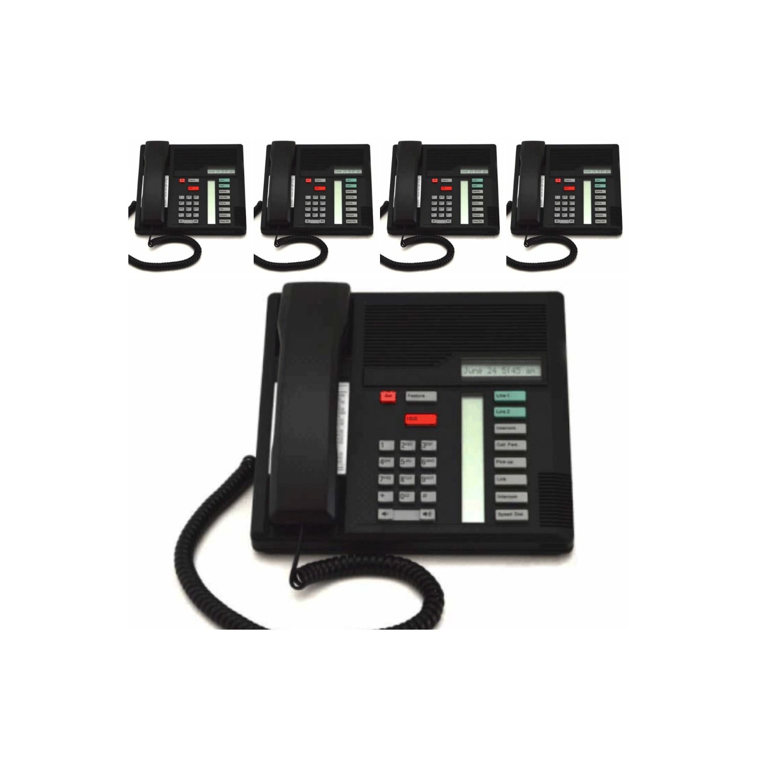 Nortel Norstar M7208 Black Digital Business Telephone * 5 Pack *