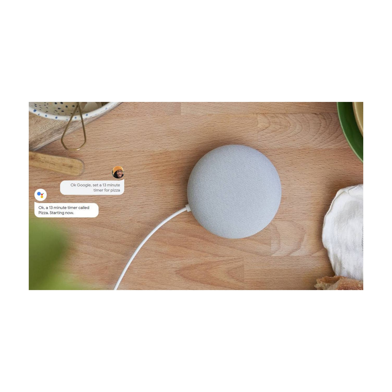 Google Nest Mini 2nd Gen Smart Speaker - Sky Blue